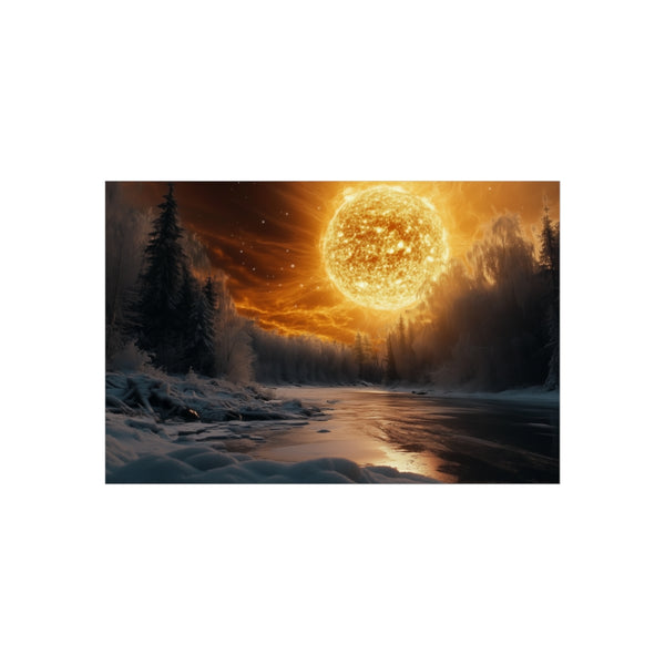 Solar Storm Over Frozen Jungle