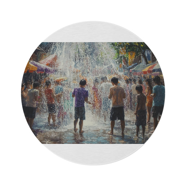 "Songkran Splendor Round Rug"