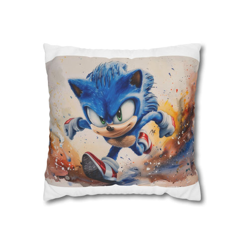 Sonic Watercolor Pillowcase: Speedy Dreams