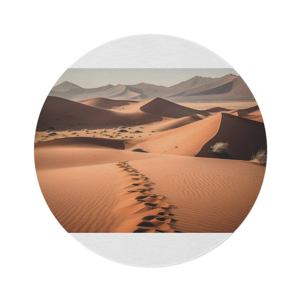 "Sossusvlei Sandstorm Round Rug"