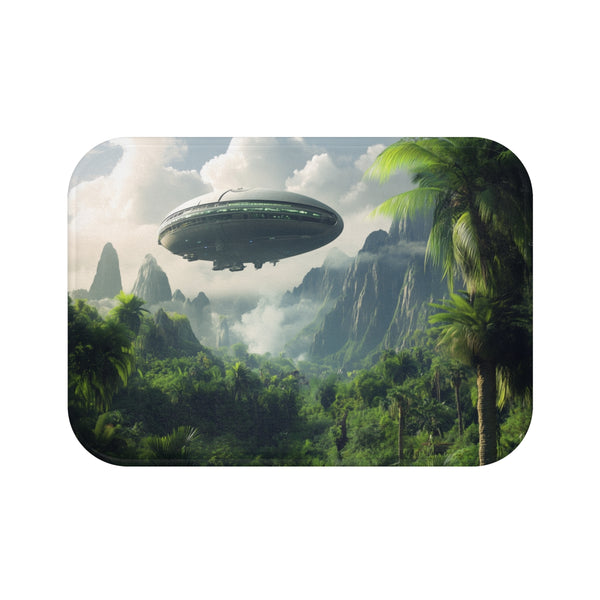 "Space Age Bath Mat Design"