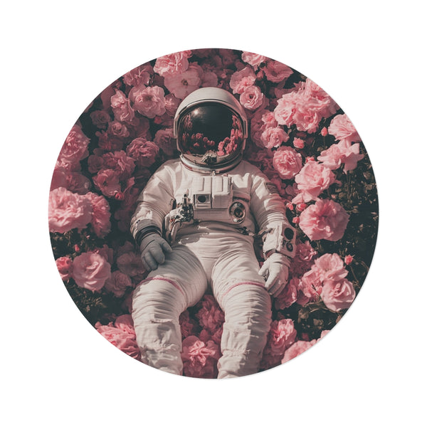 "Space Garden Round Rug"