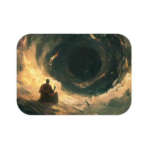 Space-themed Bath Mat for Meditation