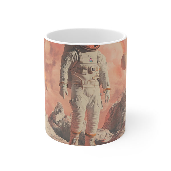 "Space Wanderer Mug: Ethereal Exploration"