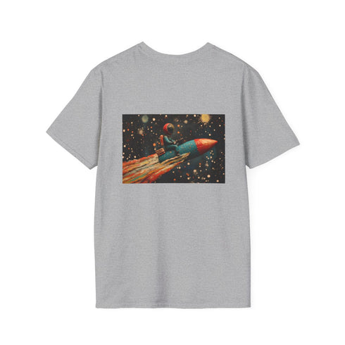 Spaceman Riding Comet Graphic Tee