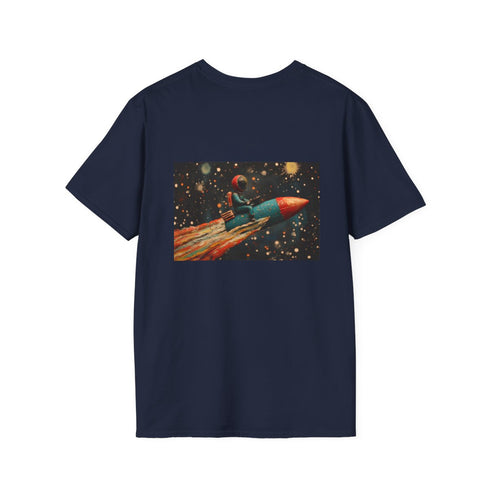 Spaceman Riding Comet Graphic Tee