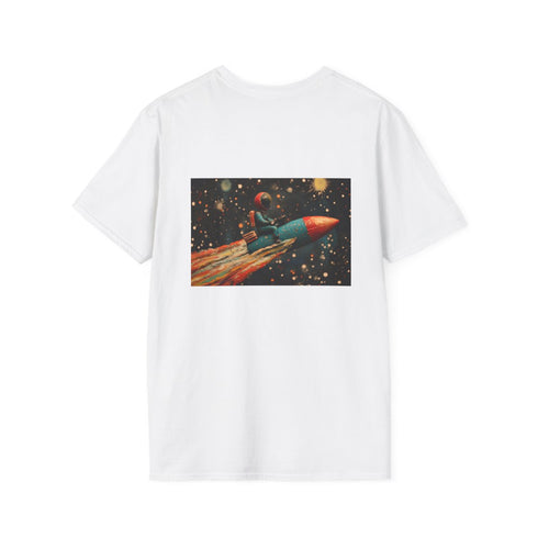 Spaceman Riding Comet Graphic Tee