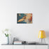 Spaceman Riding Comet — Stretched Canvas Wall Art — Living Room Wall Lifestyle View
