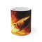 Spaceship Escape Burnt Planet Mug