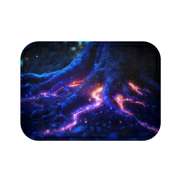 Spacetime Rift Glow Bath Mat