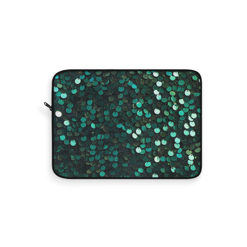 "Sparkling Emerald Laptop Sleeve"