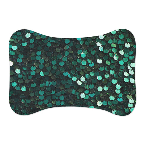 "Sparkling Emerald Pet Mat: Transform Your Pet's Space!"