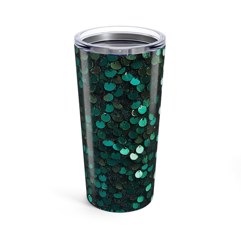 Sparkling Emerald Sequin Sipper