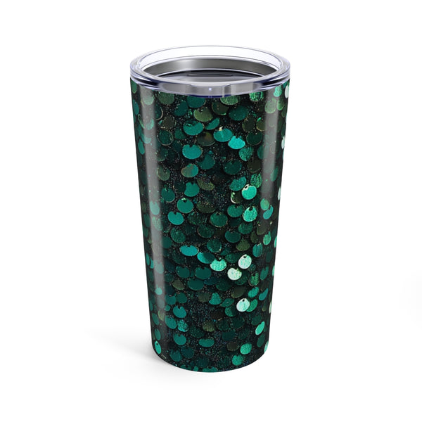 Sparkling Emerald Sequin Sipper