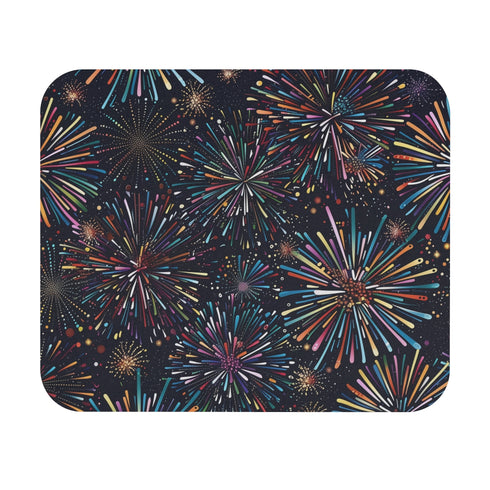 Sparkling Festive Fireworks Mouse Pad