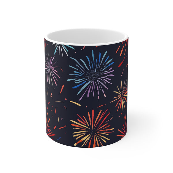 "Sparkling Festive Fireworks Mug"