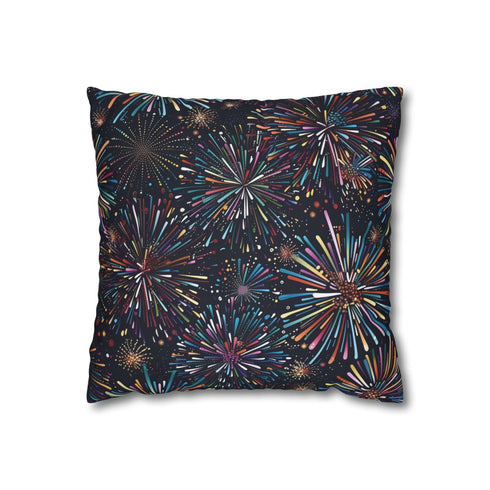 "Sparkling Festive Fireworks Pillowcase"