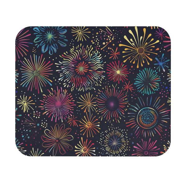 Sparkling Fireworks Mouse Pad