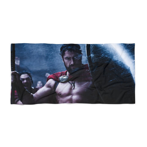 "Spartan Warrior Beach Towel"