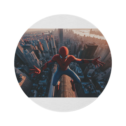 Spiderman Swinging New York Rug