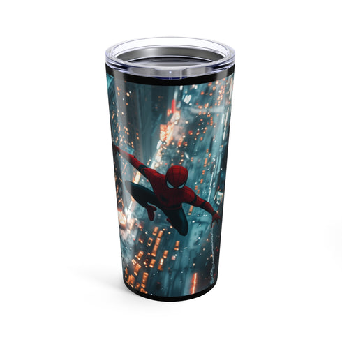 Spiderman Swinging New York Water Bottle