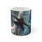 "Spiderman Swinging Through NYC Mug"