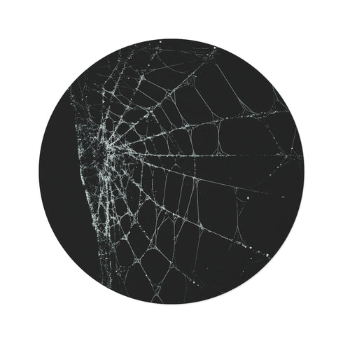 "Spiderweb Circle Rug: Weave Wonderland"