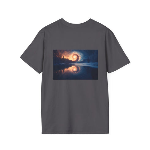 Spiral Galaxy Frozen Lake T-shirt