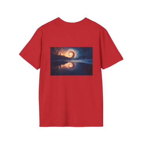 Spiral Galaxy Frozen Lake T-shirt