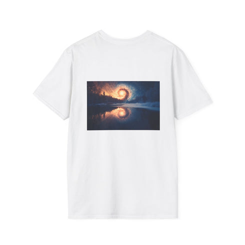 Spiral Galaxy Frozen Lake T-shirt