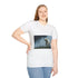 Spirit Bear Emerging from Cloud Mist Graphic Unisex Softstyle T-Shirt - Model View