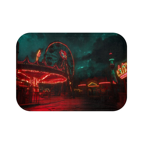 Spooky Circus Planet Bath Mat