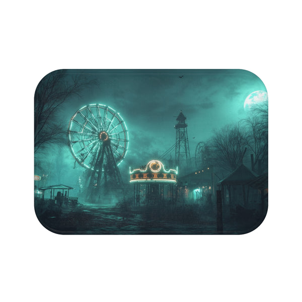 "Spooky Sci-Fi Carnival Bath Mat"
