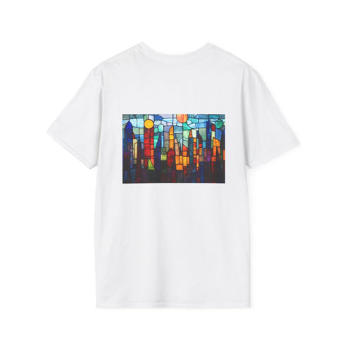 Stained Glass City Skyline