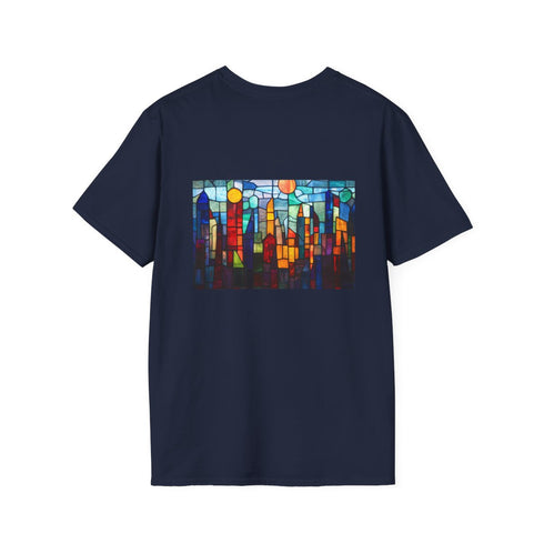 Stained Glass City Skyline