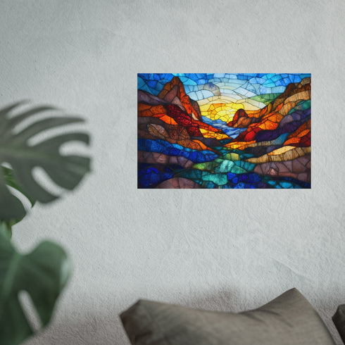 Stained Glass Canyon Art Installation