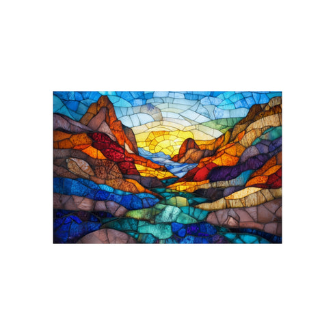 Stained Glass Canyon Art Installation