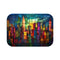 Stained Glass City Skyline Bathmat
