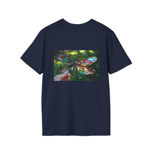Stained Glass Dragonfly Wings T-Shirt