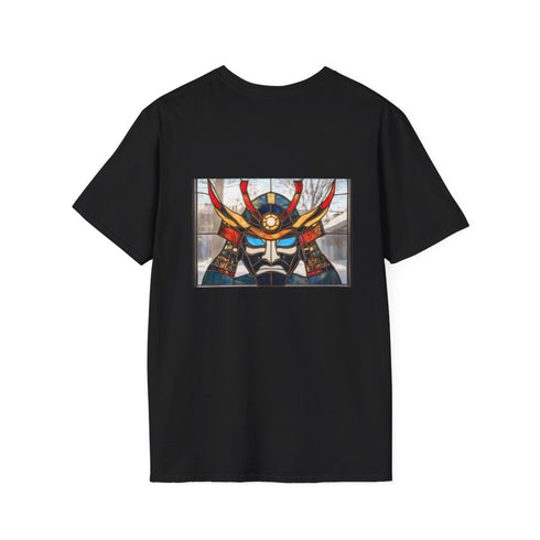 Stained Glass Samurai Mask Design