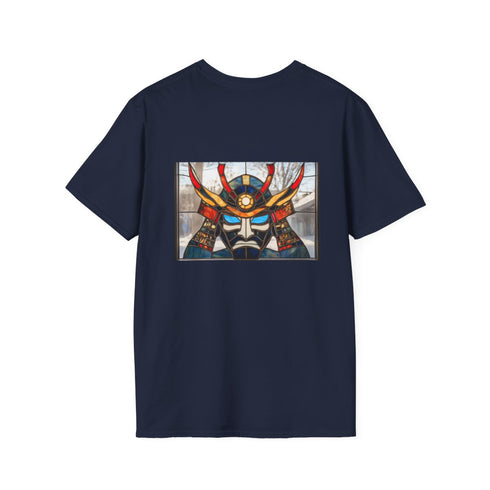 Stained Glass Samurai Mask Design