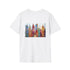Stained Glass Skyline T-Shirt Design