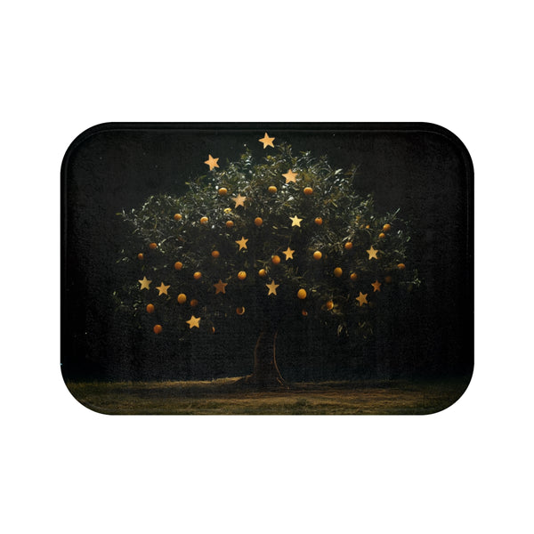 Star Fruit Tree Bath Mat