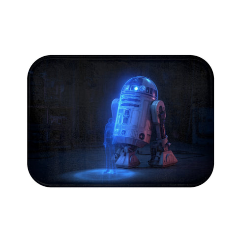 Star Wars Bath Mat R2-D2 Princess Leia Hologram Display