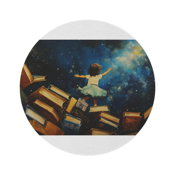 "Stargazer Child Round Rug"