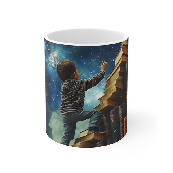 "Stargazing Bookworm Coffee Mug"