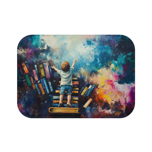 "Stargazing Child Bath Mat"