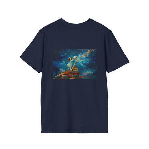 Stargazing Child Bookworm Tee