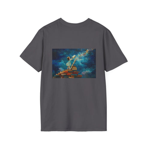Stargazing Child Bookworm Tee