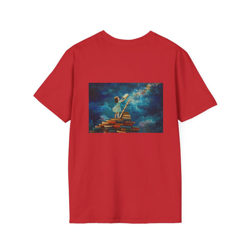 Stargazing Child Bookworm Tee